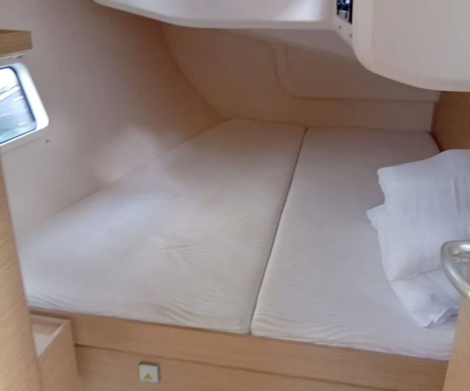 Cabin on Eleni, a Hanse Yachts Hanse 418 sailboat at Kontokali, Greece