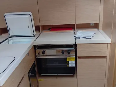 Galley of Eleni, a Hanse Yachts Hanse 418 sailboat at Kontokali, Greece