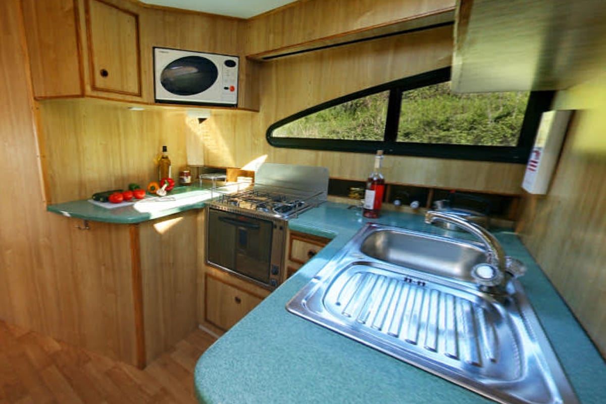 Galley of Elegance, a Cygnet Elegance motorboat at Nieuwpoort, Belgium