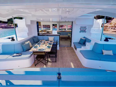 Princess Amona, a Lagoon Lagoon 47 catamaran at Grad Trogir, Croatia