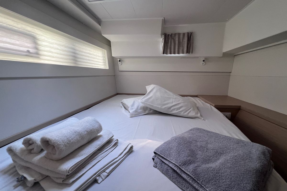 Cabin on Nami Maru, a Lagoon 40 catamaran at Volos Municipality, Greece