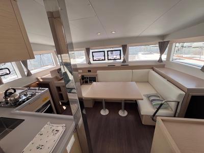 Galley of Nami Maru, a Lagoon 40 catamaran at Volos Municipality, Greece