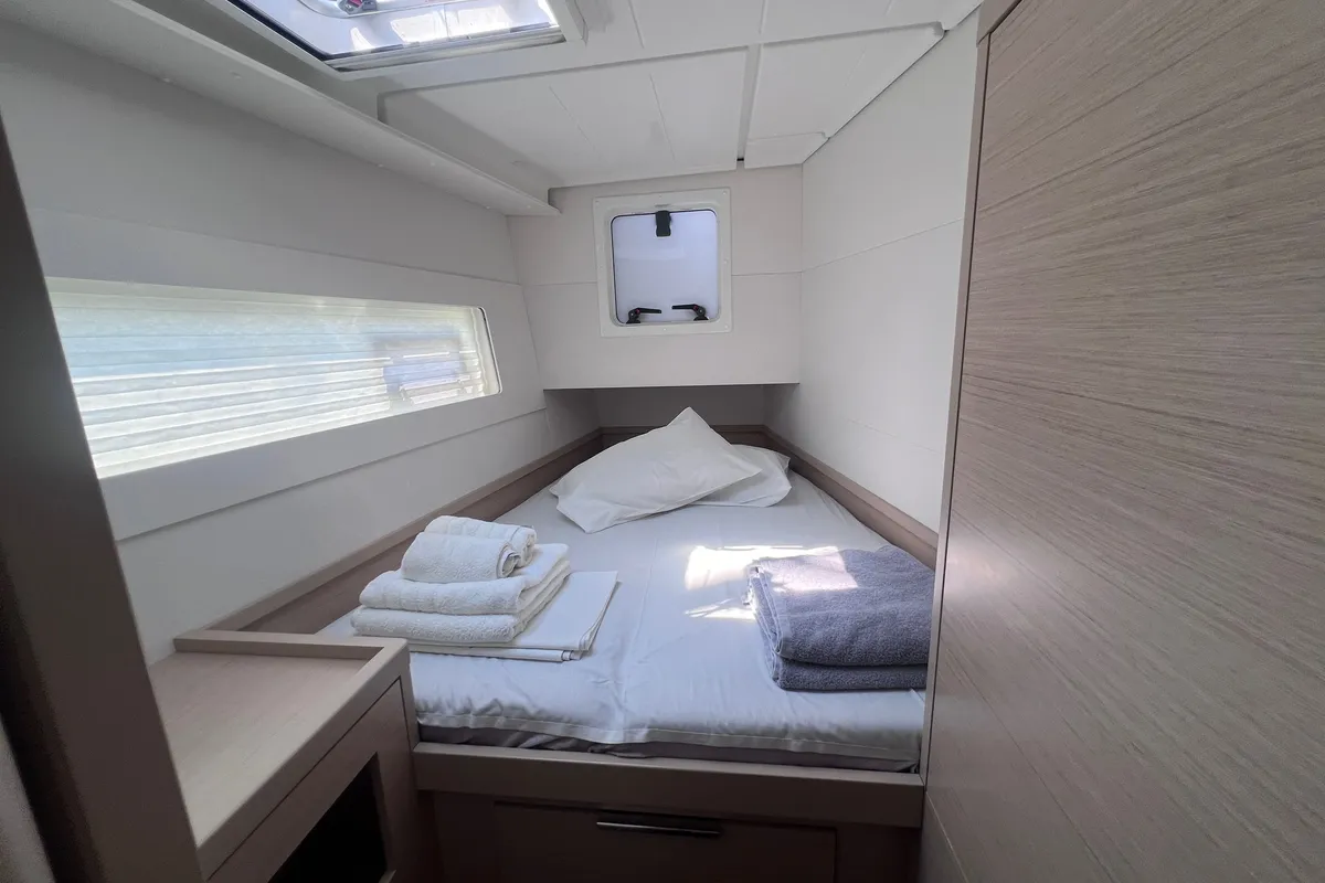 Cabin on Nami Maru, a Lagoon 40 catamaran at Volos Municipality, Greece