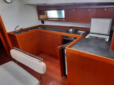 Galley of Vanitosa, a Beneteau Oceanis 48 sailboat at Punta Ala, Italy