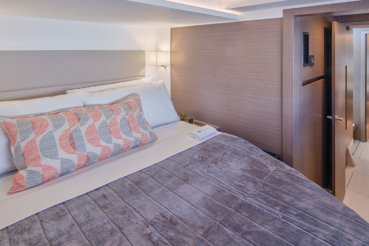 Cabin on Moorings 464PC Exclusive, a Leopard 46PC catamaran at Općina Marina, Croatia