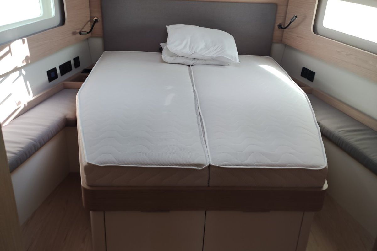 Cabin on Extra mile, a Beneteau First 53 sailboat at Lavreotiki Municipal Unit, Greece