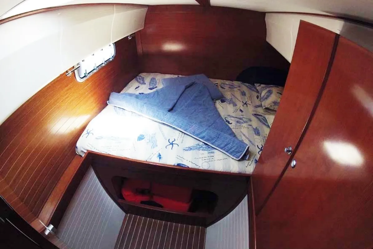 Cabin on Rapido, a Nautitech Rochefort Nautitech 40 catamaran at Split, Croatia