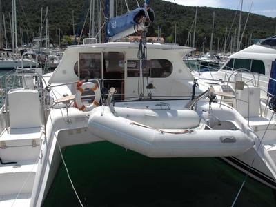 Exterior view of Rapido, a Nautitech Rochefort Nautitech 40 catamaran at Split, Croatia