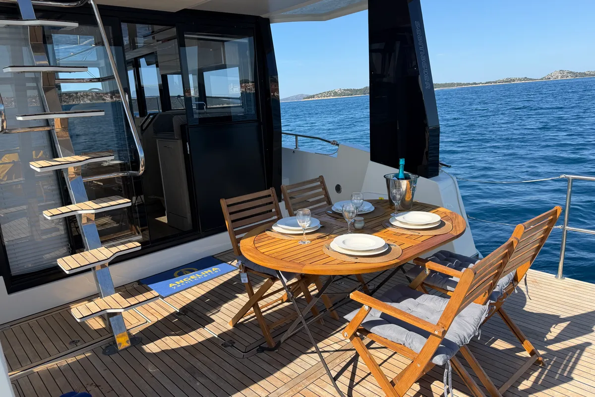 Mackata, a Cobra Yachts Seamaster 45 yacht at Grad Vodice, Croatia