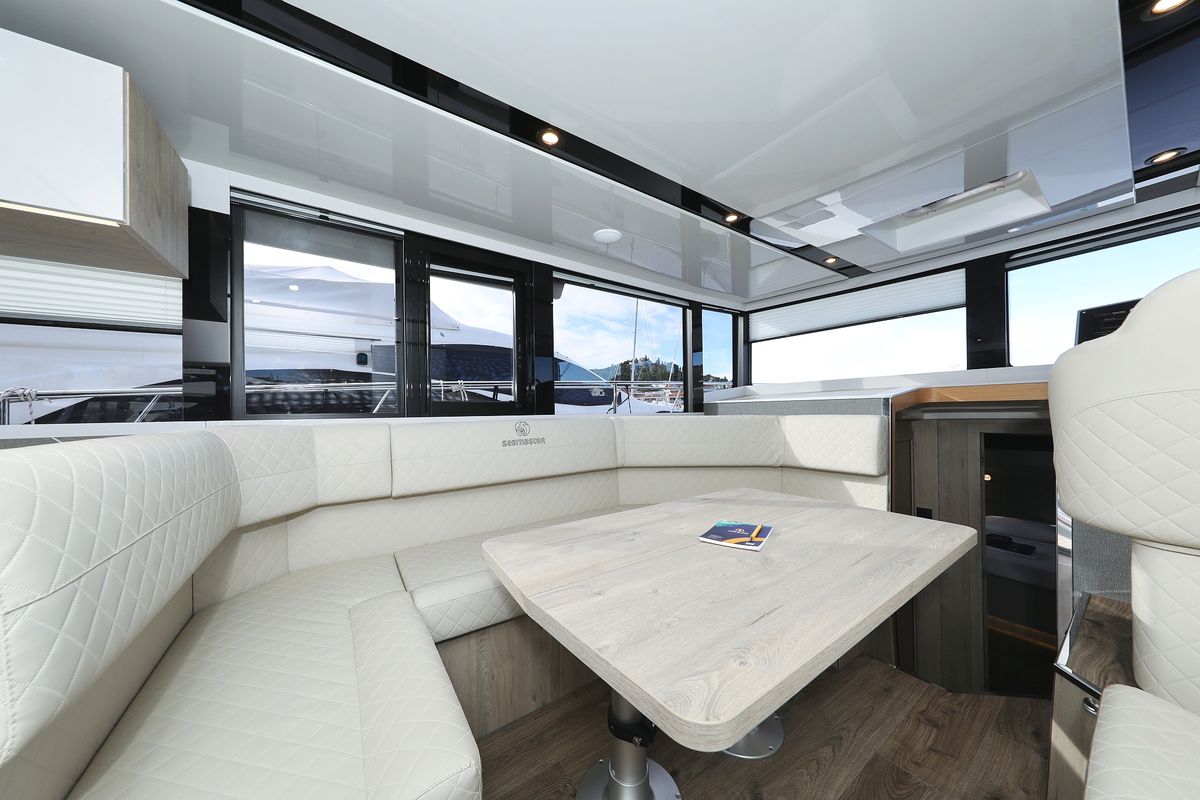 Cabin on Mackata, a Cobra Yachts Seamaster 45 yacht at Grad Vodice, Croatia