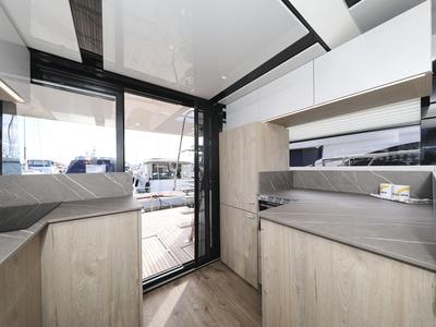 Salon of Mackata, a Cobra Yachts Seamaster 45 yacht at Grad Vodice, Croatia