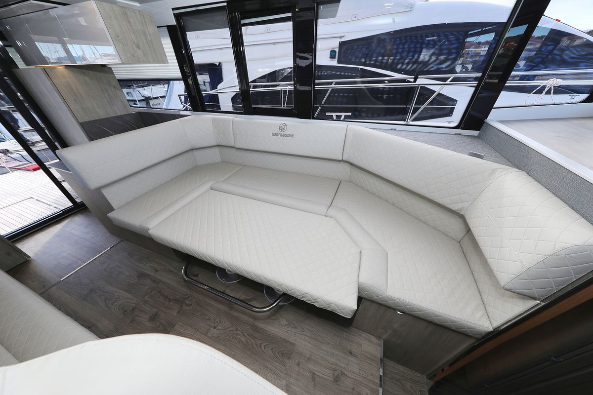 Salon of Mackata, a Cobra Yachts Seamaster 45 yacht at Grad Vodice, Croatia