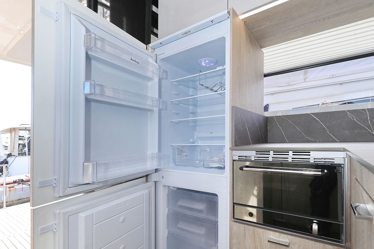 Galley of Mackata, a Cobra Yachts Seamaster 45 yacht at Grad Vodice, Croatia