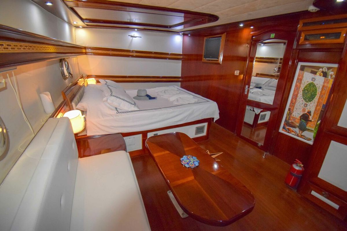 Cabin on Perla Del Mar II, a Unknown M/S Perla Del Mar II yacht at Marmaris, Turkey