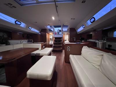 Salon of Eol I, a Beneteau Oceanis 60 sailboat at Split, Croatia