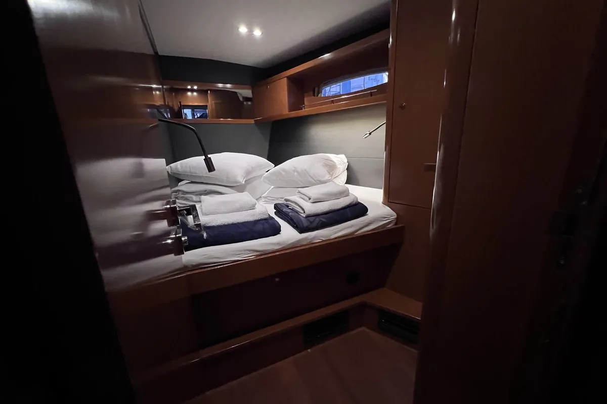 Cabin on Eol I, a Beneteau Oceanis 60 sailboat at Split, Croatia