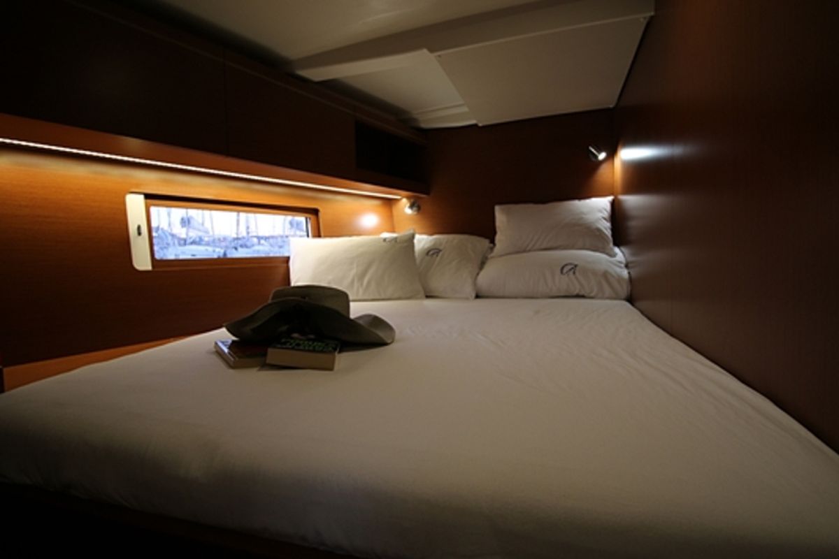 Cabin on Pisces, a Beneteau Oceanis 51.1 sailboat at Jezera, Croatia