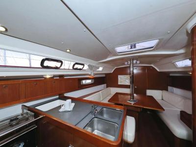 Galley of Star Elisabeth , a Beneteau Oceanis 34 sailboat at Punat, Croatia