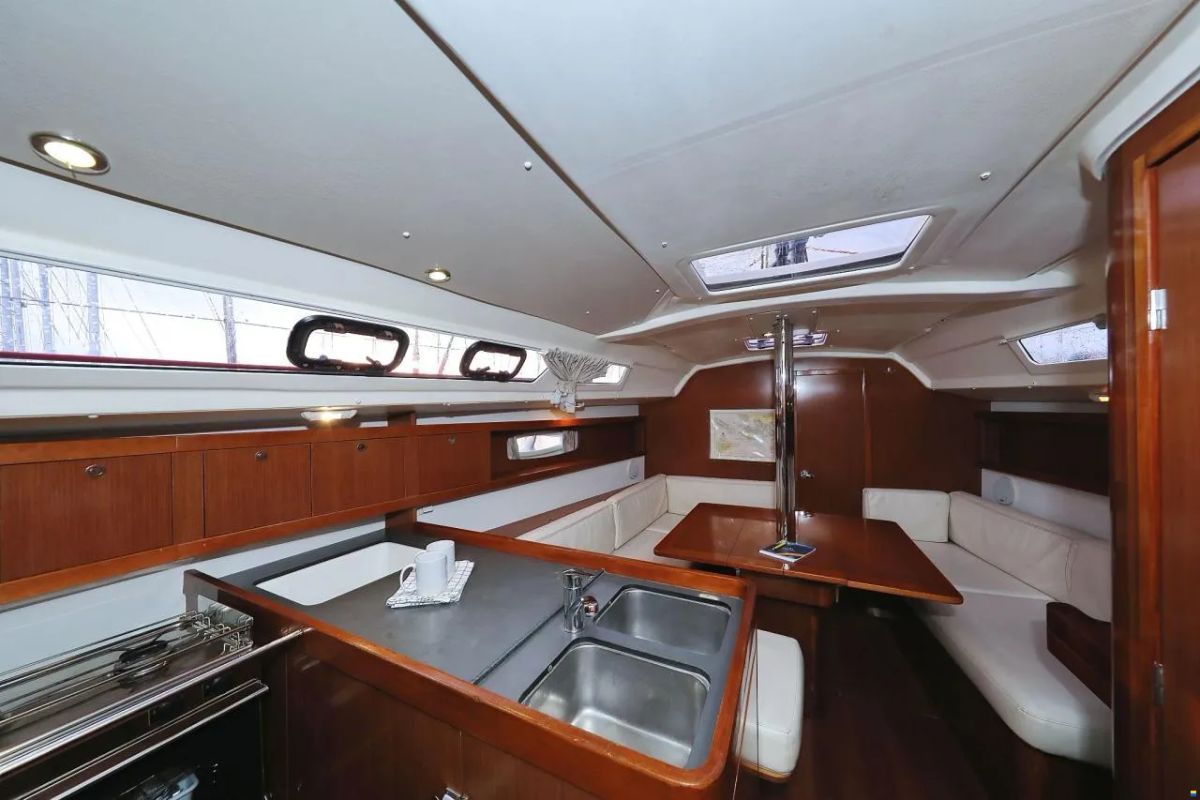 Galley of Star Elisabeth , a Beneteau Oceanis 34 sailboat at Punat, Croatia