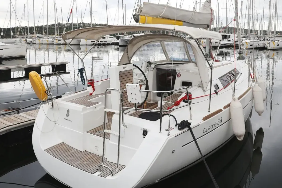 Exterior view of Star Elisabeth , a Beneteau Oceanis 34 sailboat at Punat, Croatia