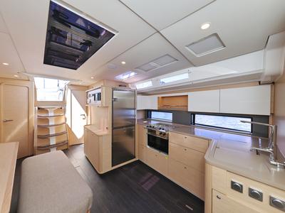 Galley of Ocean Rose, a Dufour 48 sailboat at Općina Sukošan, Croatia