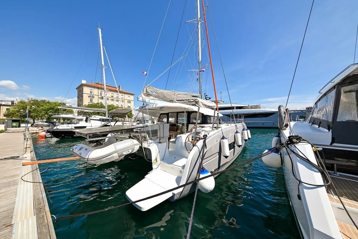 ISLAND BLUE V, a Excess Excess 11 catamaran at Grad Pula, Croatia