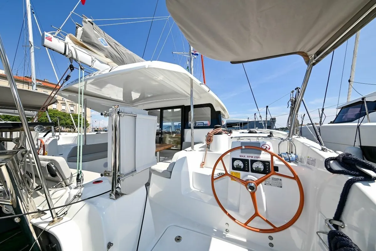 ISLAND BLUE V, a Excess Excess 11 catamaran at Grad Pula, Croatia