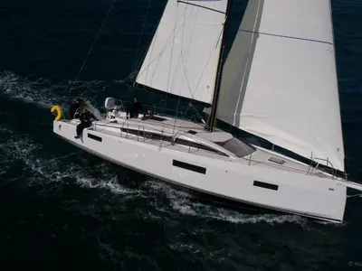 Exterior view of Freeride, a RM Yachts RM 1180 sailboat at Port de Bormes-les-Mimosas, France