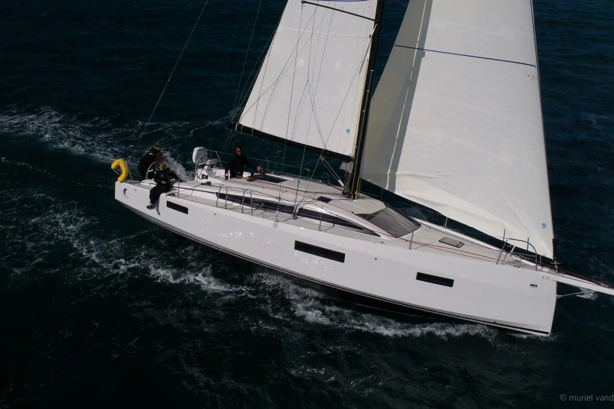 Exterior view of Freeride, a RM Yachts RM 1180 sailboat at Port de Bormes-les-Mimosas, France