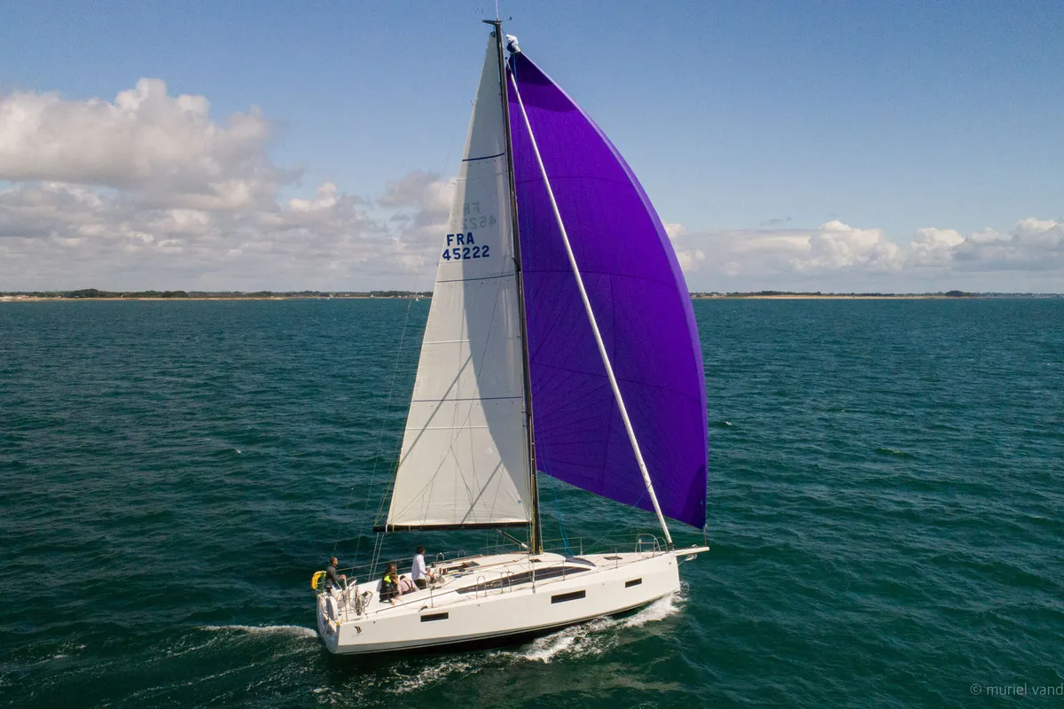 Exterior view of Freeride, a RM Yachts RM 1180 sailboat at Port de Bormes-les-Mimosas, France