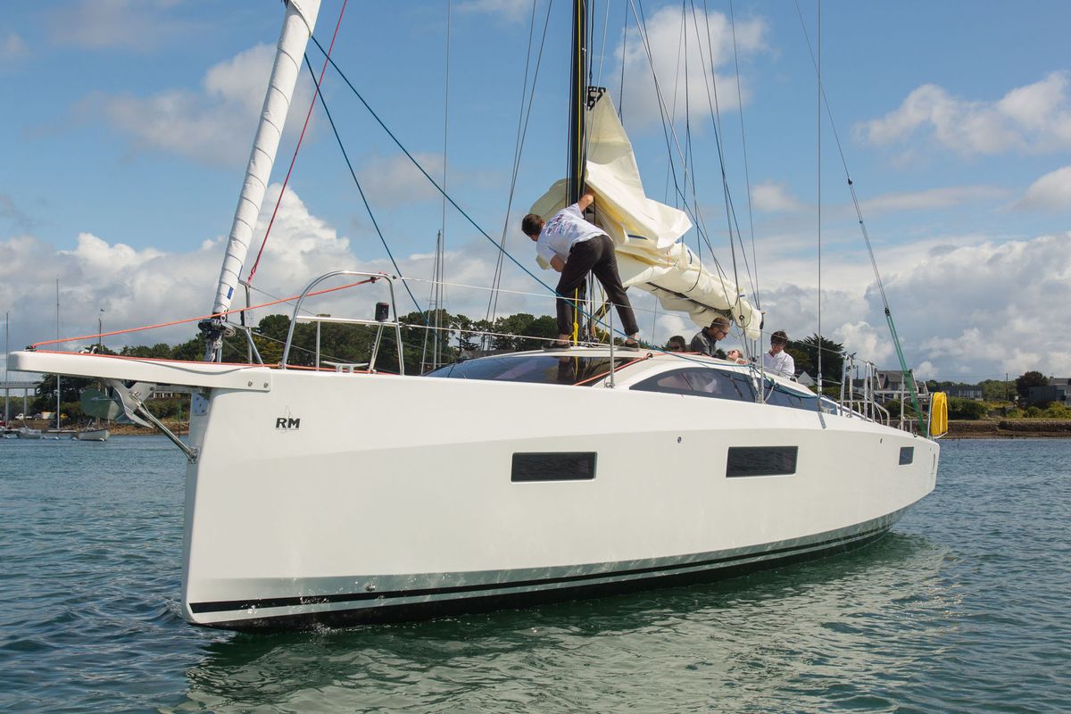 Exterior view of Freeride, a RM Yachts RM 1180 sailboat at Port de Bormes-les-Mimosas, France