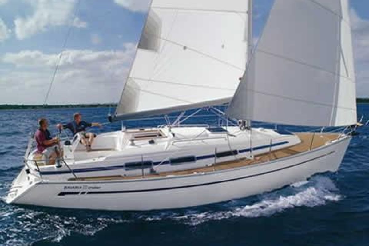 Exterior view of Elizabet, a Bavaria 32 sailboat at Grad Biograd na Moru, Croatia