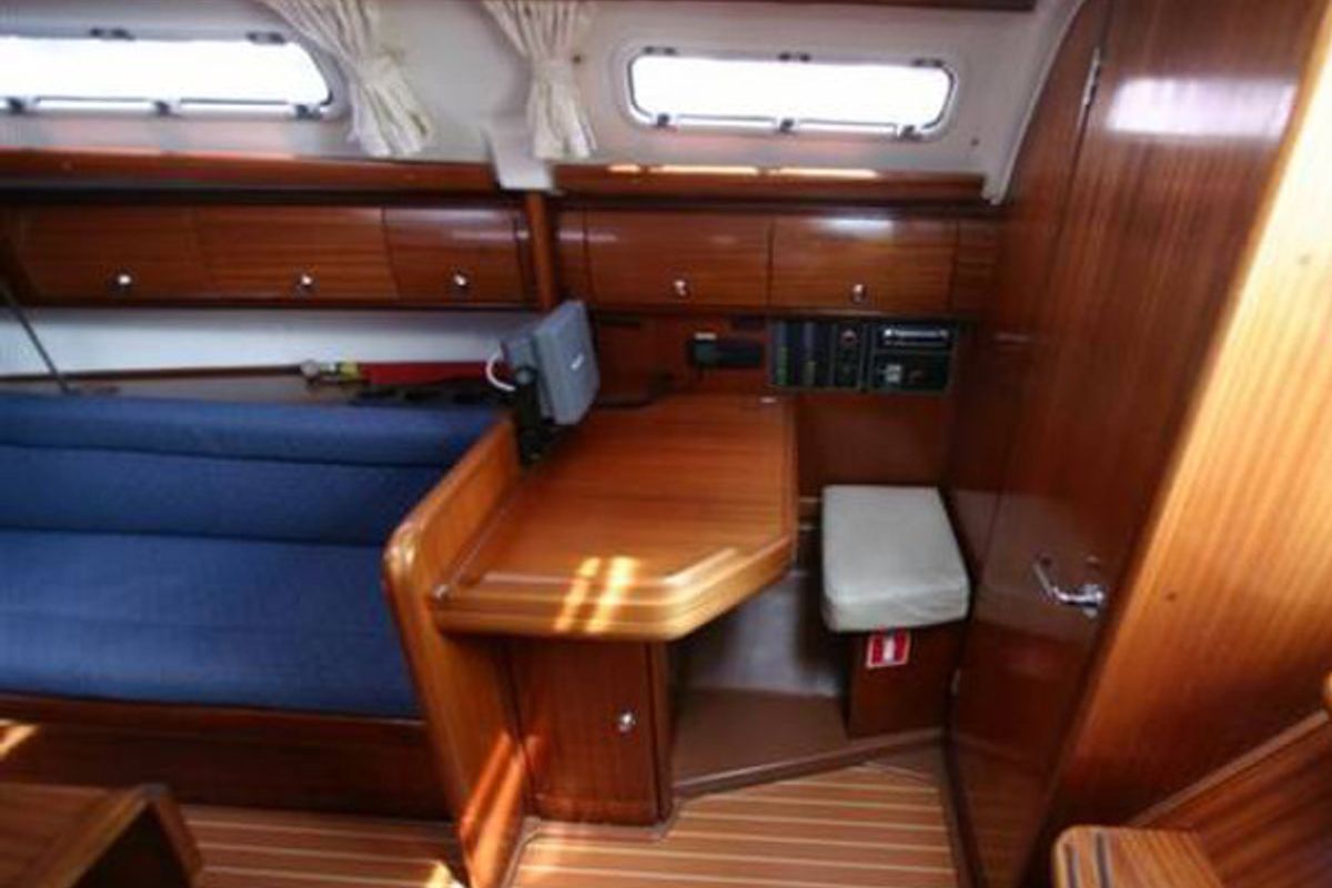 Salon of Elizabet, a Bavaria 32 sailboat at Grad Biograd na Moru, Croatia