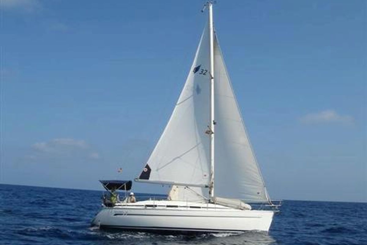 Exterior view of Elizabet, a Bavaria 32 sailboat at Grad Biograd na Moru, Croatia