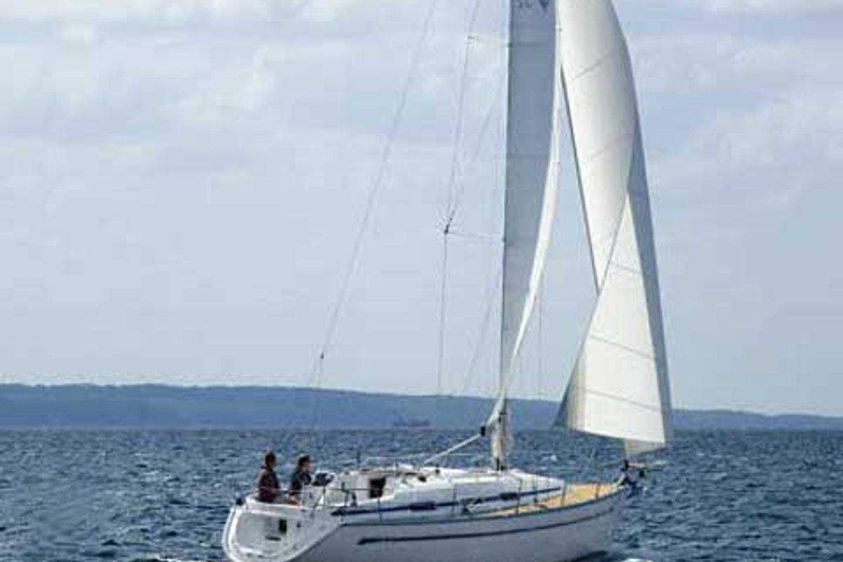 Exterior view of Elizabet, a Bavaria 32 sailboat at Grad Biograd na Moru, Croatia