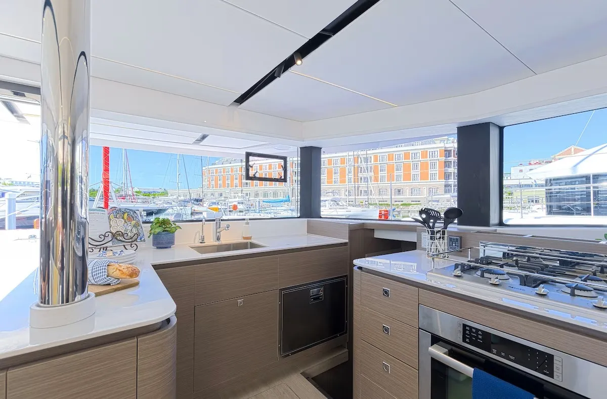 Galley of Moorings 4600 - 4 Exclusive Plus, a Leopard 46 catamaran at Road Town, British Virgin Islands