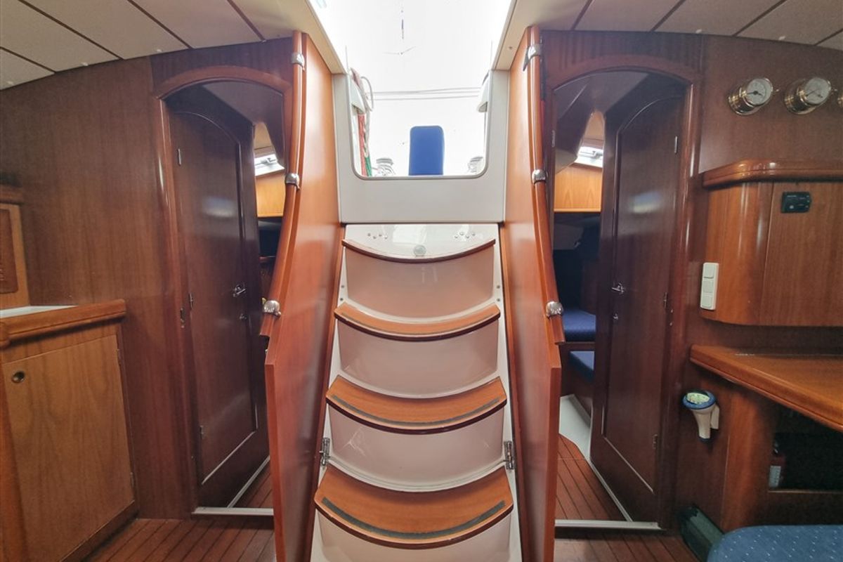 Salon of White Lady, a Beneteau 50 sailboat at Grad Pula, Croatia
