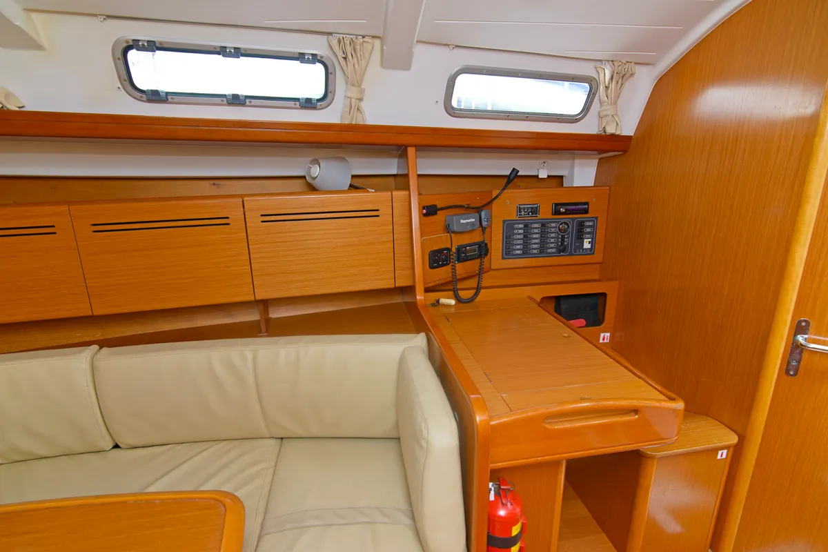 Salon of Helena, a Beneteau Cyclades 39.3 sailboat at Betina, Croatia