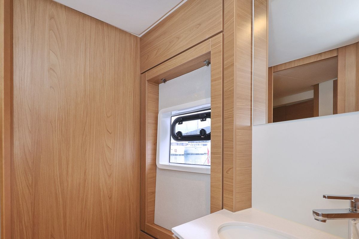 Head on Imagination, a Bali 4.4 catamaran at Grad Trogir, Croatia