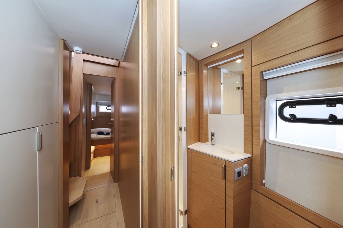 Head on Imagination, a Bali 4.4 catamaran at Grad Trogir, Croatia