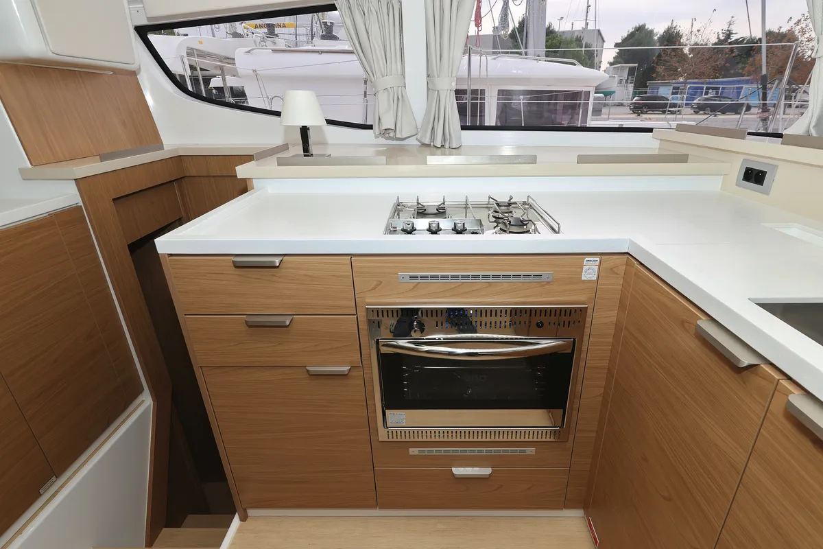 Galley of Imagination, a Bali 4.4 catamaran at Grad Trogir, Croatia
