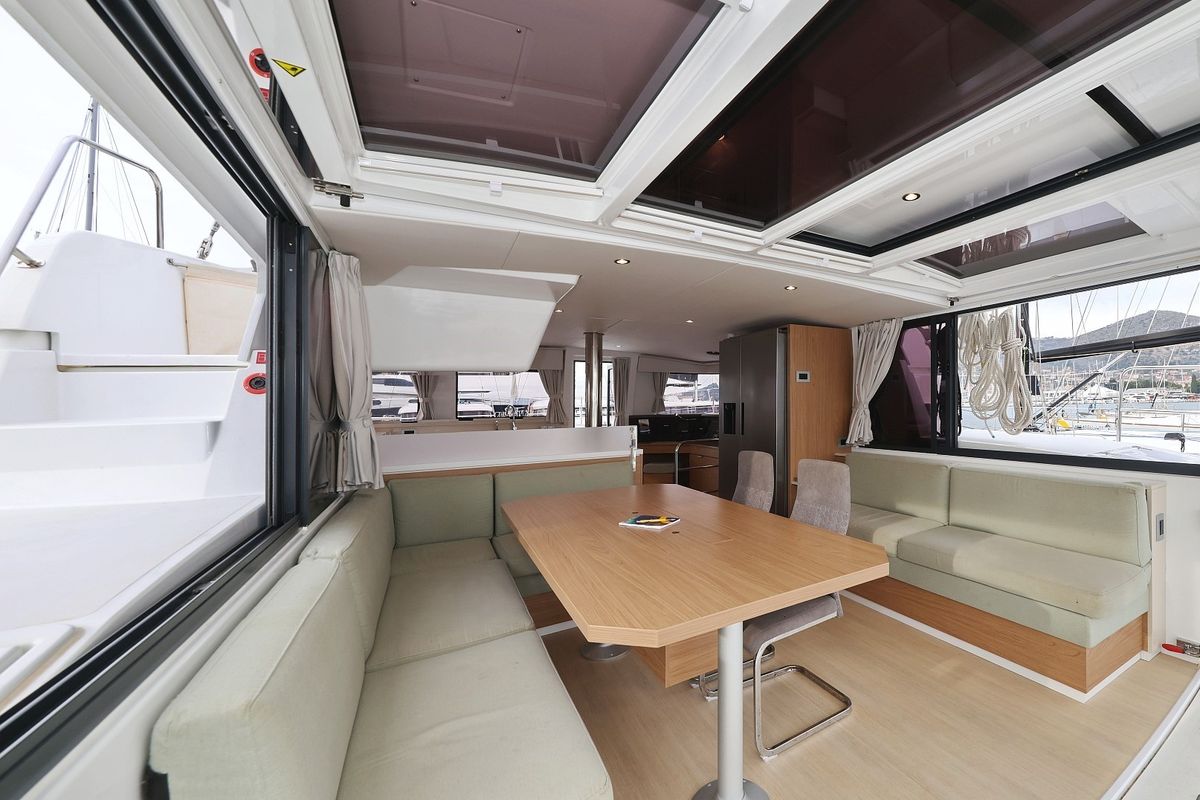Salon of Imagination, a Bali 4.4 catamaran at Grad Trogir, Croatia