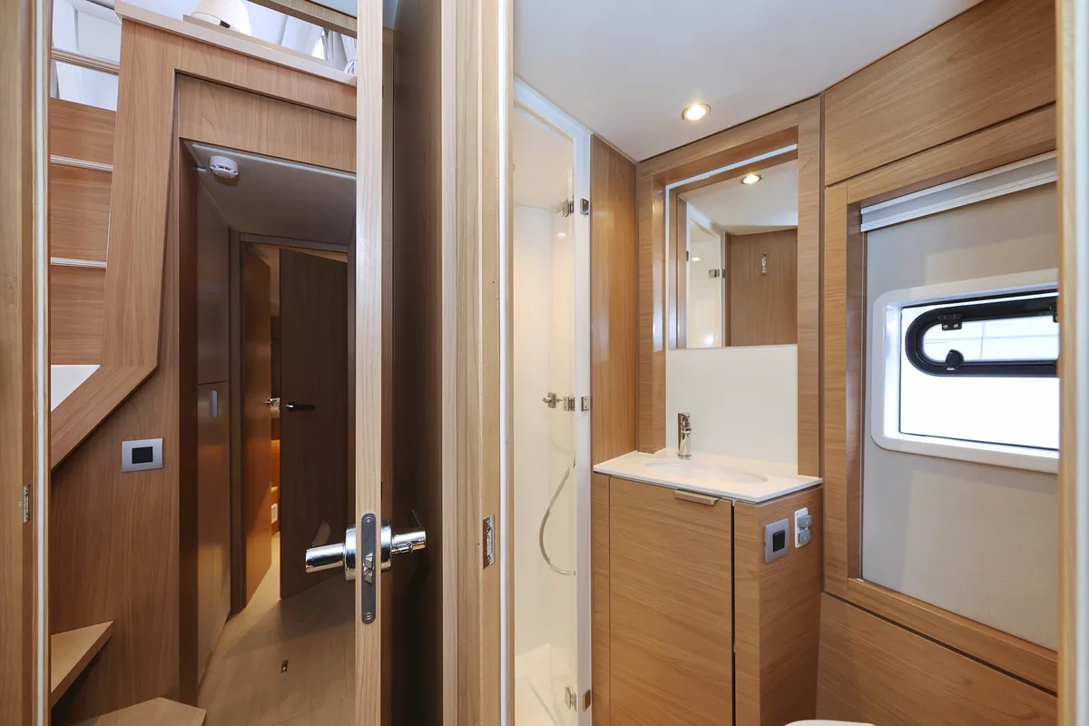Head on Imagination, a Bali 4.4 catamaran at Grad Trogir, Croatia