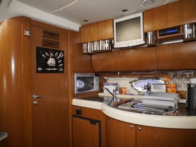 Galley of Lady Veronika, a Gobbi 425 SC yacht at Punat, Croatia