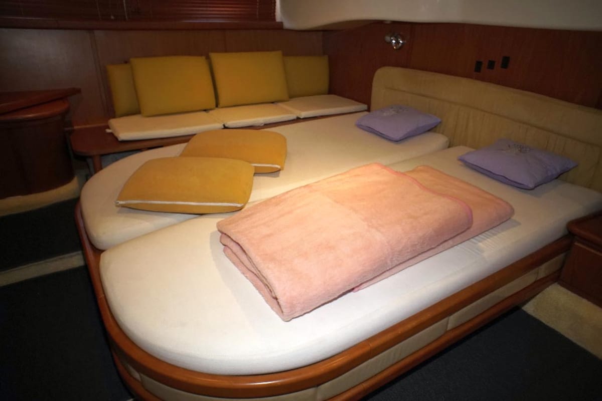 Cabin on Lady Veronika, a Gobbi 425 SC yacht at Punat, Croatia