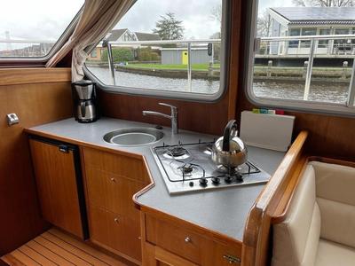 Galley of Pelicaen, a Gulet Hemmes 1400 motorboat at Akkrum, Netherlands