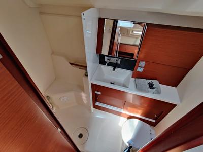 Head on Aura II, a Hanse Yachts Hanse 458 sailboat at Općina Sukošan, Croatia
