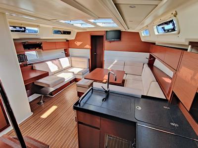 Salon of Aura II, a Hanse Yachts Hanse 458 sailboat at Općina Sukošan, Croatia