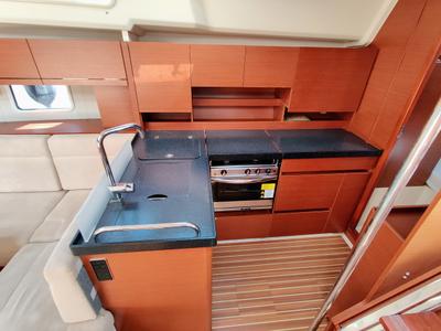 Galley of Aura II, a Hanse Yachts Hanse 458 sailboat at Općina Sukošan, Croatia