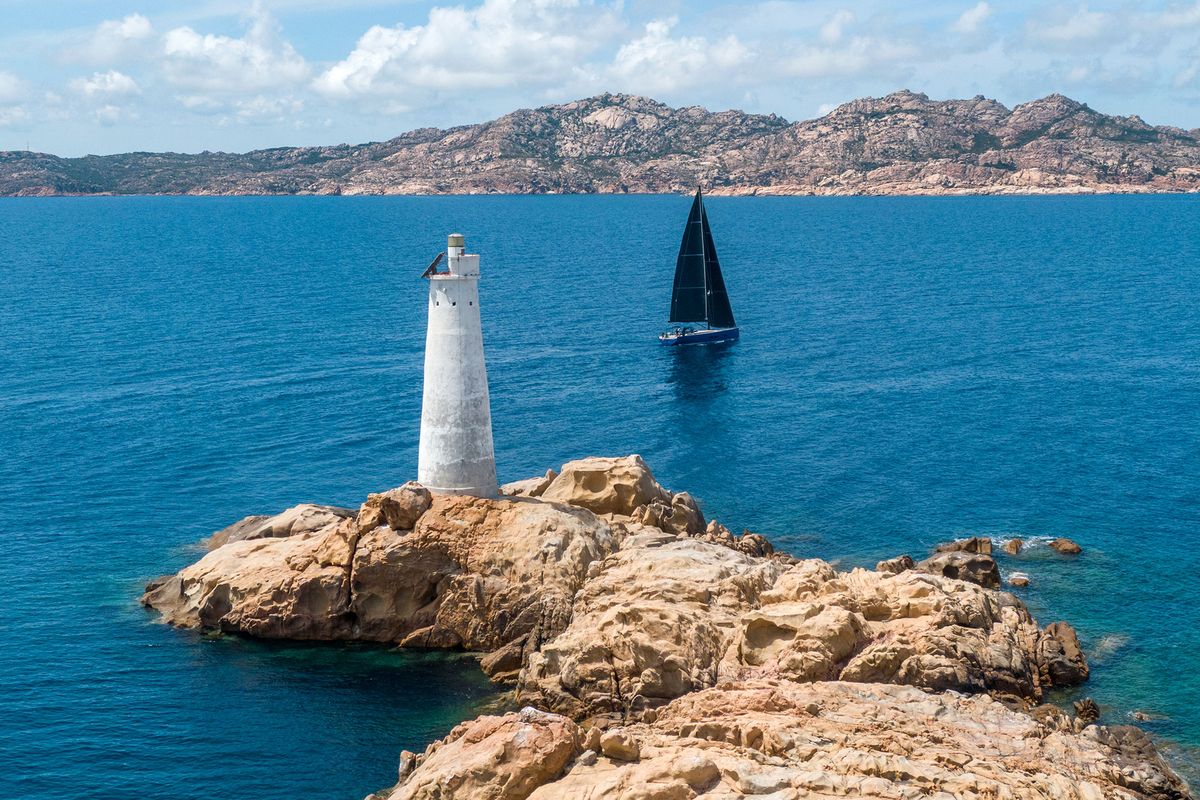 Exterior view of Avalon, a Solaris Yachts Solaris 55 sailboat at Olbia, Italy